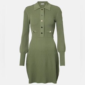 NEW: VERONICA BEARD Lauper ribbed-knit sweater dress - US M